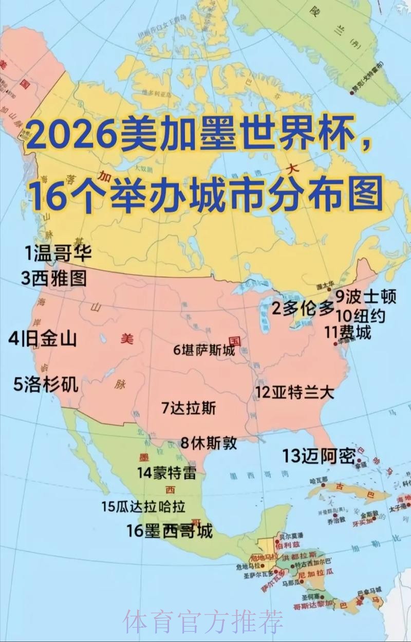 2026世界杯美国举办城市 2026世界杯美国举办城市